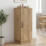 vidaXL Servírovacia skriňa Dub artisan 33 x 34,5 x 87 cm – Obrázok 4
