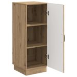 vidaXL Servírovacia skriňa Dub artisan 33 x 34,5 x 87 cm – Obrázok 5