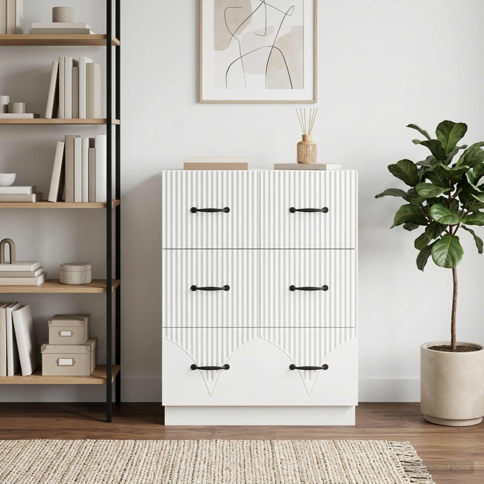 895295_1.jpg vidaXL Zásuvkový kabinet Biela 66 x 34,5 x 87 cm Kompozitné drevo – Obrázok 1