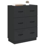 vidaXL Zásuvkový kabinet Čierna 66 x 34,5 x 87 cm Kompozitné drevo – Obrázok 2