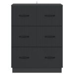 vidaXL Zásuvkový kabinet Čierna 66 x 34,5 x 87 cm Kompozitné drevo – Obrázok 4