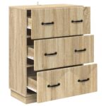 vidaXL Zásuvkový kabinet Dub sonoma 66 x 34,5 x 87 cm Kompozitné drevo – Obrázok 3