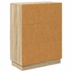 vidaXL Zásuvkový kabinet Dub sonoma 66 x 34,5 x 87 cm Kompozitné drevo – Obrázok 6