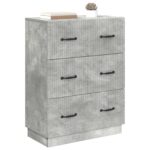 vidaXL Zásuvkový kabinet Betónovo sivá 66 x 34,5 x 87 cm – Obrázok 2