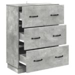vidaXL Zásuvkový kabinet Betónovo sivá 66 x 34,5 x 87 cm – Obrázok 3