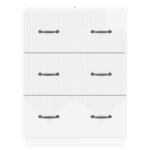 vidaXL Zásuvkový kabinet Biela s vysokým leskom 66 x 34,5 x 87 cm – Obrázok 4