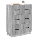 vidaXL Zásuvkový kabinet Sivá sonoma 66 x 34,5 x 87 cm – Obrázok 2