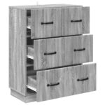 vidaXL Zásuvkový kabinet Sivá sonoma 66 x 34,5 x 87 cm – Obrázok 3