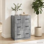 vidaXL Zásuvkový kabinet Sivá sonoma 66 x 34,5 x 87 cm – Obrázok 12