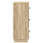 vidaXL Zásuvkový kabinet Dub sonoma 33 x 34,5 x 87 cm Kompozitné drevo – Obrázok 5