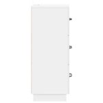 vidaXL Zásuvkový kabinet Biela s vysokým leskom 33 x 34,5 x 87 cm – Obrázok 5