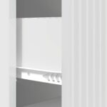 vidaXL Zásuvkový kabinet Biela s vysokým leskom 33 x 34,5 x 87 cm – Obrázok 8