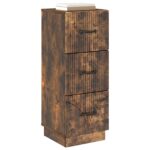 vidaXL Zásuvkový kabinet Dymový dub 33 x 34,5 x 87 cm Kompozitné drevo – Obrázok 2