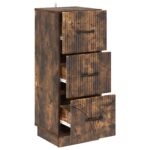 vidaXL Zásuvkový kabinet Dymový dub 33 x 34,5 x 87 cm Kompozitné drevo – Obrázok 3