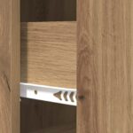 vidaXL Zásuvkový kabinet Dub artisan 33 x 34,5 x 87 cm – Obrázok 8