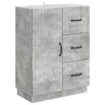vidaXL Servírovacia skriňa so zásuvkou Betónovo sivá 66 x 34,5 x 87 cm – Obrázok 2