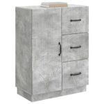 vidaXL Servírovacia skriňa so zásuvkou Betónovo sivá 66 x 34,5 x 87 cm – Obrázok 3