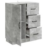 vidaXL Servírovacia skriňa so zásuvkou Betónovo sivá 66 x 34,5 x 87 cm – Obrázok 5