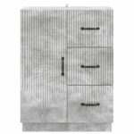 vidaXL Servírovacia skriňa so zásuvkou Betónovo sivá 66 x 34,5 x 87 cm – Obrázok 6