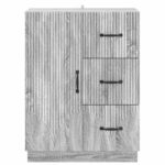 vidaXL Servírovacia skriňa so zásuvkou Sivá sonoma 66 x 34,5 x 87 cm – Obrázok 6