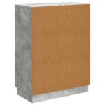 vidaXL Servírovacia skriňa so zásuvkou Betónovo sivá 66 x 34,5 x 87 cm – Obrázok 8