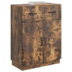 vidaXL Servírovacia skriňa so zásuvkou Dymový dub 66 x 34,5 x 87 cm – Obrázok 3