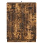 vidaXL Servírovacia skriňa so zásuvkou Dymový dub 66 x 34,5 x 87 cm – Obrázok 6