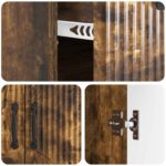 vidaXL Servírovacia skriňa so zásuvkou Dymový dub 66 x 34,5 x 87 cm – Obrázok 9