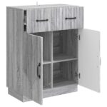 vidaXL Servírovacia skriňa so zásuvkou Sivá sonoma 66 x 34,5 x 87 cm – Obrázok 5