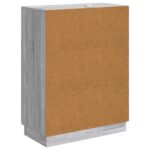 vidaXL Servírovacia skriňa so zásuvkou Sivá sonoma 66 x 34,5 x 87 cm – Obrázok 8