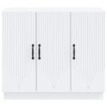 vidaXL Servírovacia skriňa Biela 89 x 34,5 x 77 cm Kompozitné drevo – Obrázok 6