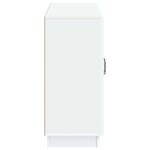 vidaXL Servírovacia skriňa Biela 89 x 34,5 x 77 cm Kompozitné drevo – Obrázok 7
