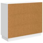 vidaXL Servírovacia skriňa Biela 89 x 34,5 x 77 cm Kompozitné drevo – Obrázok 8
