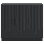 vidaXL Servírovacia skriňa Čierna 89 x 34,5 x 77 cm Kompozitné drevo – Obrázok 6