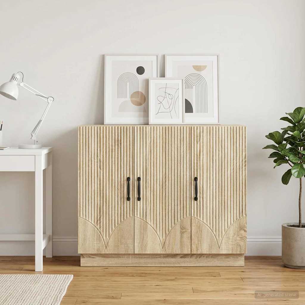 895337_1.jpg vidaXL Servírovacia skriňa Dub sonoma 89 x 34,5 x 77 cm – Obrázok 1