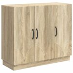 vidaXL Servírovacia skriňa Dub sonoma 89 x 34,5 x 77 cm – Obrázok 2