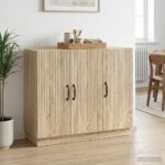 vidaXL Servírovacia skriňa Dub sonoma 89 x 34,5 x 77 cm – Obrázok 4
