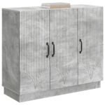 vidaXL Servírovacia skriňa Betónovo sivá 89 x 34,5 x 77 cm – Obrázok 3