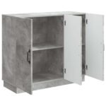 vidaXL Servírovacia skriňa Betónovo sivá 89 x 34,5 x 77 cm – Obrázok 5