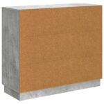 vidaXL Servírovacia skriňa Betónovo sivá 89 x 34,5 x 77 cm – Obrázok 8