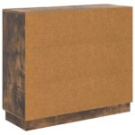 vidaXL Servírovacia skriňa Dymový dub 89 x 34,5 x 77 cm – Obrázok 8