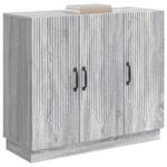 vidaXL Servírovacia skriňa Sivá sonoma 89 x 34,5 x 77 cm – Obrázok 3