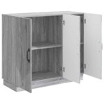 vidaXL Servírovacia skriňa Sivá sonoma 89 x 34,5 x 77 cm – Obrázok 5