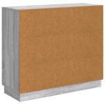 vidaXL Servírovacia skriňa Sivá sonoma 89 x 34,5 x 77 cm – Obrázok 8