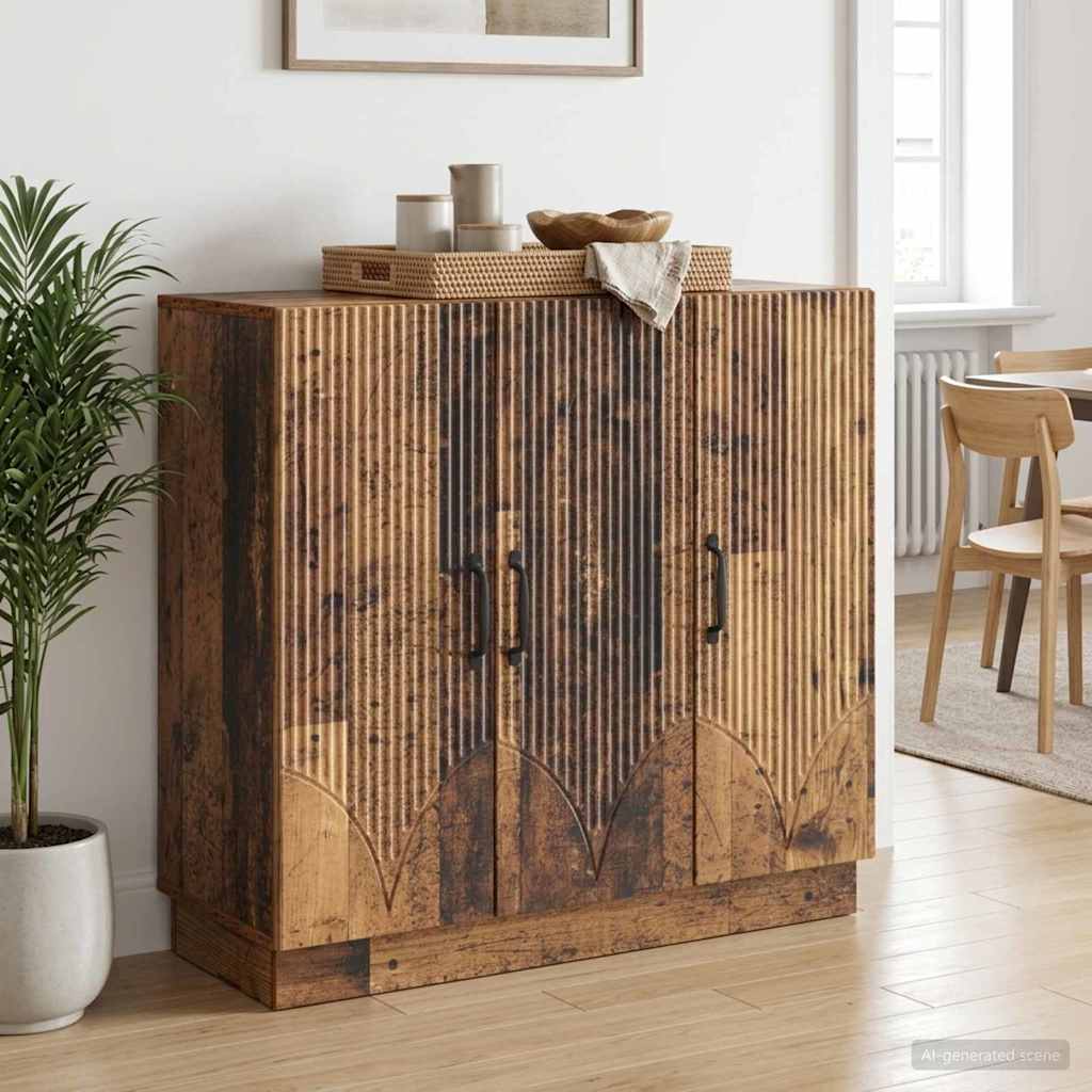 895343_1.jpg vidaXL Servírovacia skriňa Staré drevo 89 x 34,5 x 77 cm – Obrázok 1