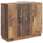 vidaXL Servírovacia skriňa Staré drevo 89 x 34,5 x 77 cm – Obrázok 3