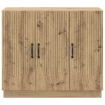 vidaXL Servírovacia skriňa Dub artisan 89 x 34,5 x 77 cm – Obrázok 6