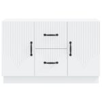 vidaXL Servírovacia skriňa Biela 89 x 34,5 x 57 cm Kompozitné drevo – Obrázok 6