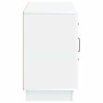 vidaXL Servírovacia skriňa Biela 89 x 34,5 x 57 cm Kompozitné drevo – Obrázok 7