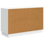 vidaXL Servírovacia skriňa Biela 89 x 34,5 x 57 cm Kompozitné drevo – Obrázok 8